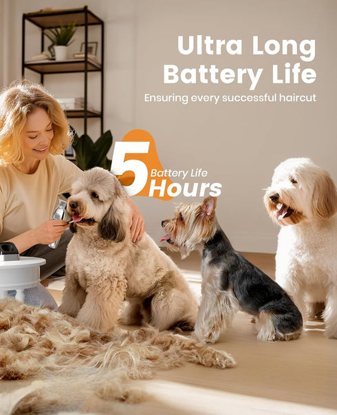 2 oneisall Dog Grooming Clippers for Thick Heavy Coats,Low Noise Cordless Dog Grooming Kit with Metal Blades, All