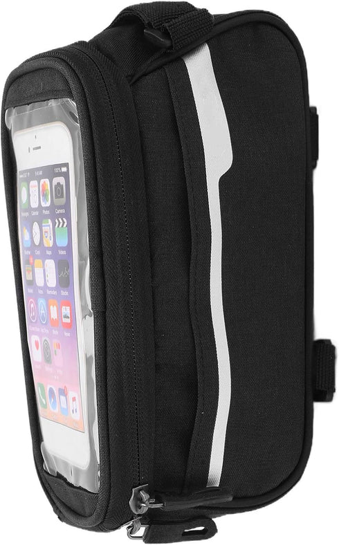 VBESTLIFE Waterproof Phone Bag, Large Storage Bike Handlebar Bag with Quick Release Design