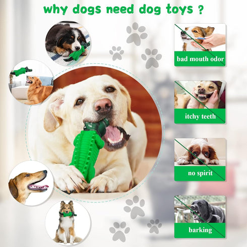 Tough Dog Chew Toys for Large Dogs, Indestructible Heavy Duty Dog Toys for Small/Medium/Large Breeds