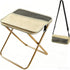 PIGIAOKA Collapsible Camping Stool, 12 inch Portable Folding Stool with Sling Bag, Ultralight