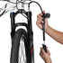 Giyo High Pressure Shock Pump, 300 PSI Max for Fork & Rear Suspension, No Air Loss Lever Lock Nozzle
