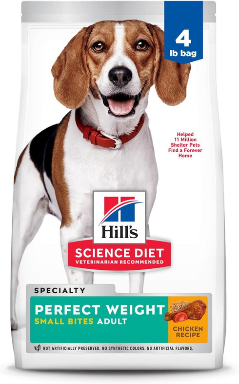 Hill's Science Diet Adult Perfect Weight Small Bites Dry Dog Food, Chicken,