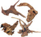 PINVNBY Natural Driftwood for Aquarium Fish Tank Decorations, Assorted Branches, 4 Pack