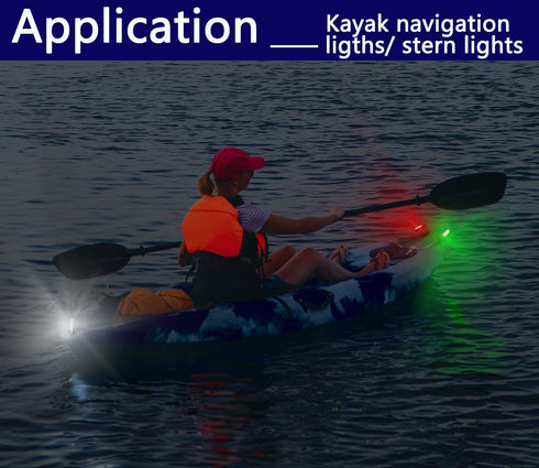 6Pack Amzonly Kayak Lights for Night Kayaking- Battery Operated Navigation Lights for Boat, Jet Ski, Dinghy and Paddle