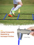GHB Football Training Equipment Set - 4 Agility Hurdles, 20ft Speed Ladder, 12 Disc Cones, Jump Rope & Resistance Bands
