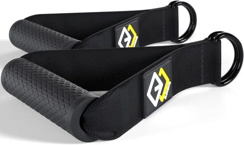 Premium Exercise Handles for Resistance Bands, Cable Machine, Suspension Training Straps - Heavy Duty Gym Accessory