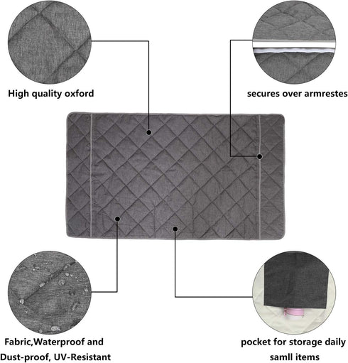 Golf Cart Seat Covers, EZGO Heavy Duty Seat Cover, Waterproof Travel Sports Cart Seat Cushion Covers for 2 Person Seats