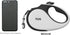 TUG 360° Tangle-Free Retractable Dog Leash, 16 ft Strong Nylon Tape, One-Handed Brake, Medium, White