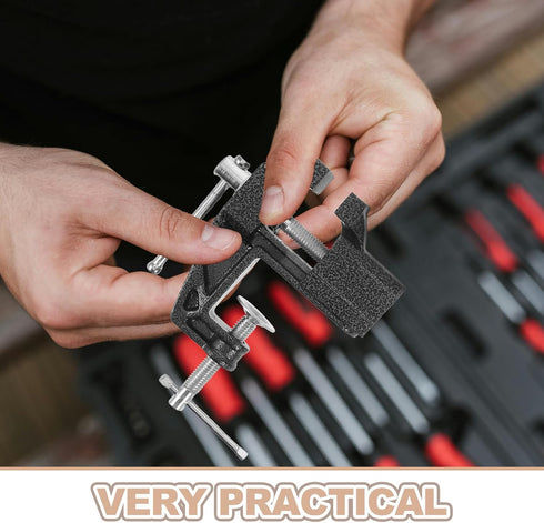 Golf Grip Regripping Kit with Portable Table Vise Clamp, Rubber Fixture, Double-sided Tape, and Hook Knife for Golf