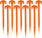 Spiral Plastic Tent Stakes 15 Pack, 10 Inch Heavy Duty Beach Tent Pegs for Camping, Backpacking, Gardening