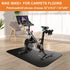 Treadmill Mat for Hardwood Floors - Foldable Exercise Equipment Mat for Indoor Cycles