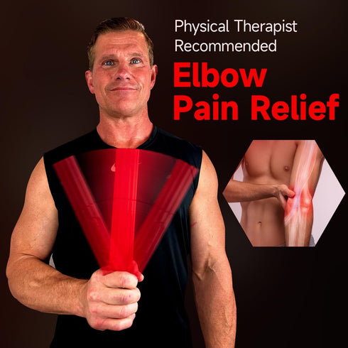 FitBeast Flex Therapy Bar for Tennis Elbow, Ideal for Relieving Tendonitis Pain, Fitness Resistance Bar for Golfers