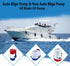 BYDGUMEI 12v 1200gph 1-1/8"(29mm) Swimming Submersible Bilge Pump Automatic Float Switch Marine Water Pump Kit Outlet