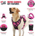Tuff Pupper Anti Pull Heavy Duty Dog Harness, Easy Walk with Front & Back Leash Clips, Reflective Vest for Small,
