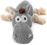 Large Dog Squeaky Toy, Stuffed Animal Plush Toy for Small, Medium, Large Dogs (Donkey, Grey)