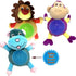 Jalousie Extra-Large Dog Squeaky Toy, Interactive Rope Plush Toy for Small Medium Large Breeds, 3 Pack