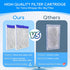 Large Aquarium Filter Cartridges for Tetra Whisper Bio Bag, 8PCS Filters for Tetra Whisper Filter 20i 40i/IQ 20 30 45 60