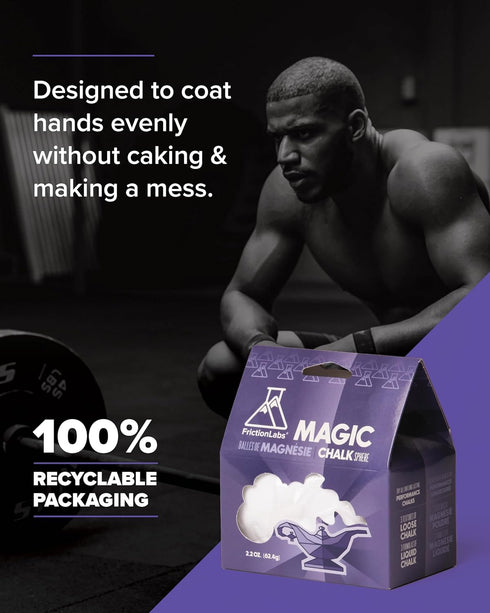 Friction Labs Gym Chalk Magic Ball, PRO Ball (Chalk Bag Sock) | Non-Toxic Climbing Chalk for Bouldering, Gymnastics