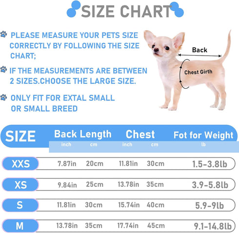 4 Pieces Dog Clothes for Small Dogs - Boy Chihuahua Clothes, Yorkie Teacup Clothes, Spring Summer Pet Shirt, Cute Puppy