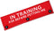 in Training Ask Before Petting Me Funny Red Dog Leash Sleeve Wrap, Dog Walking Accessory, Pet Birthday Gift