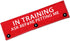 in Training Ask Before Petting Me Funny Red Dog Leash Sleeve Wrap, Dog Walking Accessory, Pet Birthday Gift