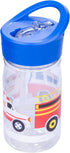 Wildkin Kids 16 Oz Water Bottle with Straw Lid & Handle, Easy to Clean, Ideal for School & Travel - Heroes