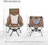 MellowCamp Oversized High Back Camping Chair with Pillow - Ultimate Comfort for Outdoor Adventures
