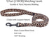 Dog Collar Leash Set, Adjustable Leopard Pattern for Puppy Dogs, Polyester Material (XS, Light Coffee Leopard)