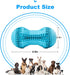 Dog Chew Toy for Teething Chewers,Tough Durable Natural Rubber Bone with Toothbrush,Indestructible for Aggressive