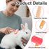 Yuanan 2Pcs Bunny and Guinea Pig Brush, Rabbit Grooming Brush Kit, Soft Silicone Bunny Brushes for Small Pets, Cats