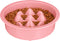 The Niner Slow Feed Bowl: Raised Peaks to Slow Down Pets Eating, Fits Elevated Feeders, Holds up to 2 Cups (Pink)