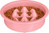 The Niner Slow Feed Bowl: Raised Peaks to Slow Down Pets Eating, Fits Elevated Feeders, Holds up to 2 Cups (Pink)