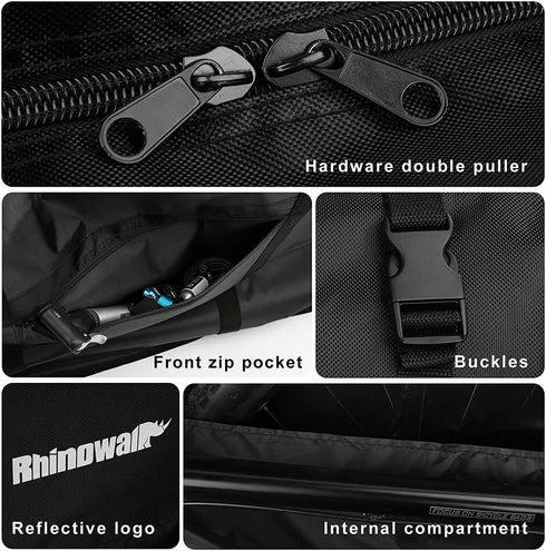 Rhinowalk Folding Bike Carry Bag, 26 Inch Thick Bicycle Transport Storage Case for Air Travel and Shipping