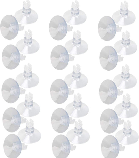 SLSON 30 Pack Aquarium Suction Cup Clips, Airline Tube Holders for Fish Tank Hose