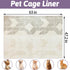63 inch VCEPJH Extra Large Rabbit Cage Liner Reusable Washable Bunny Floor Mat Soft Animal Bedding Cage Flooring Pads
