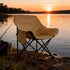 2.2lbs, CTESNELightweight & PortableFolding Camping Chair Outdoor Chair with Side Pocket & Storage Bag, Folding Chair