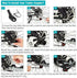 Upgraded Bike Trailer Coupler Connector Hitch Linker, Hitch Adapter Attachment for Bicycle Rear Rack