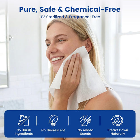 100PCS BigOtters Compressed Towels, Disposable Face Towels for Travel Cleaning Supplies, Expandable Wipes Tablets