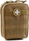 First Aid Molle Pouch - Heavy Duty IFAK Medical Pouch for Military Use, EMTs, Law Enforcement, Camping, and Hiking