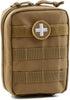 First Aid Molle Pouch - Heavy Duty IFAK Medical Pouch for Military Use, EMTs, Law Enforcement, Camping, and Hiking
