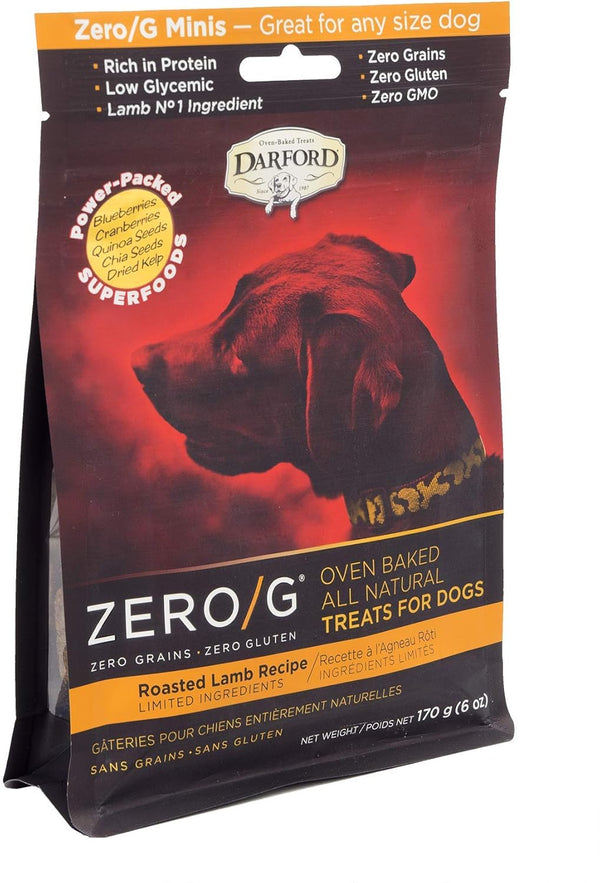 Zero/G Roasted Lamb Recipe Mini Dog Treats - 6 oz