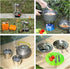 Lixada Outdoor Camping Cookware Mess Kit: Pots and Pans Set with Stove, Spoon, Fork, Cutter for Hiking