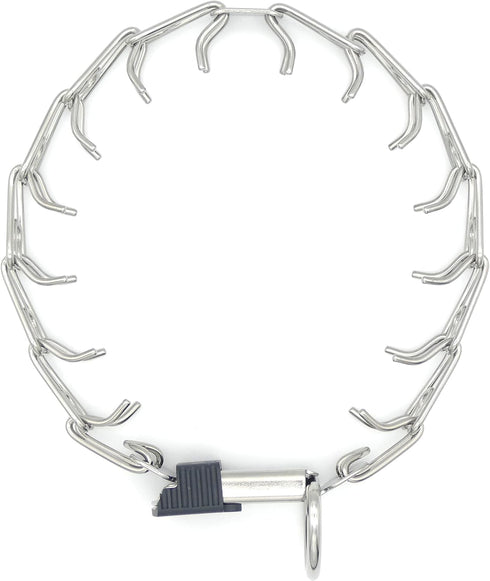 Herm Sprenger Stainless Steel Prong Dog Collar with ClicLock Buckle - Ultra-Plus Training Pinch Collar for Small Medium