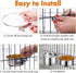 Dog Crate Water Bowl, 2 pcs Stainless Steel Large Dog Bowls 40oz & 60oz, Durable Anti-Spill Pet Metal Bowl