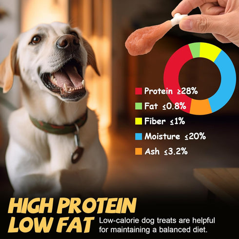 Natural Chicken Calcium Bone Chews for Dogs - Rawhide-Free Treats