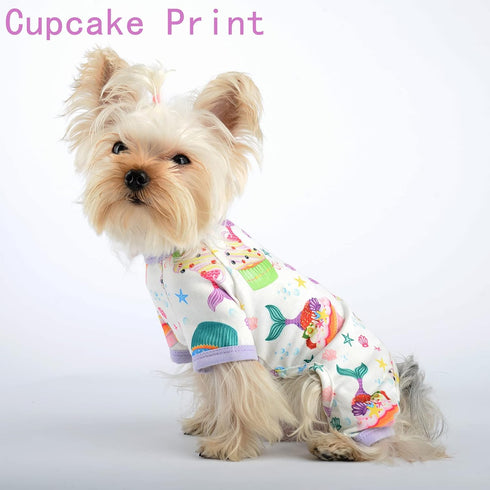 Dog Clothes for Small Dogs, Cute Pajamas for Tiny Chihuahua & Yorkie, Spring Summer Shirt, Jumpsuit & Cat Onesie Apparel