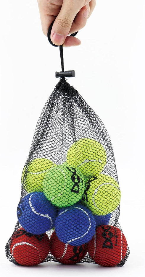 Tennis Balls for Small Dogs - Pack of 12 Colorful Easy Catching Pet Balls (2.0inch-4colors).