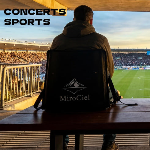 Stadium Seat with Back Support: Lightweight Foldable Bleacher Cushion for Outdoor,Sport Events,Picnic,Camping,Hiking