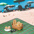 55x40in, Packable Beach Picnic Blanket, Sandproof Waterproof Camping Blankets Large, Outdoor Sandfree Foldable Mat