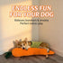 Generic Squeaky Carrot Dog Toy for Aggressive Chewers, Durable Chew Toy for Puppies Small Medium Large Dogs